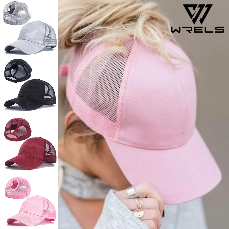 Baseball Cap Structured - Women Ponytail Baseball Caps Fashion Hollow
