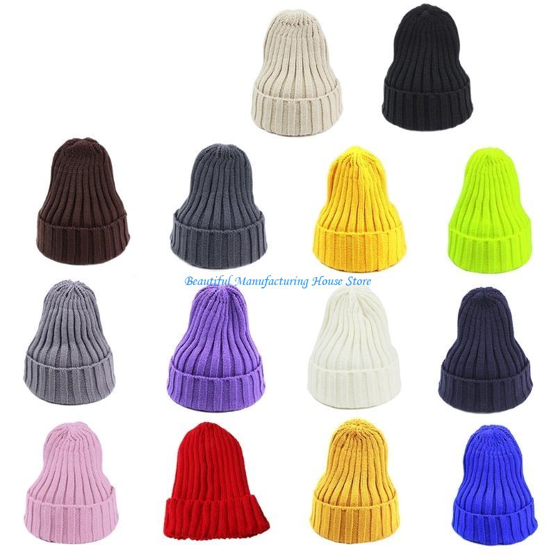 E56A Unisex Winter Ribbed Knit - Beanie Cuffed Knit ulasan dan harga
