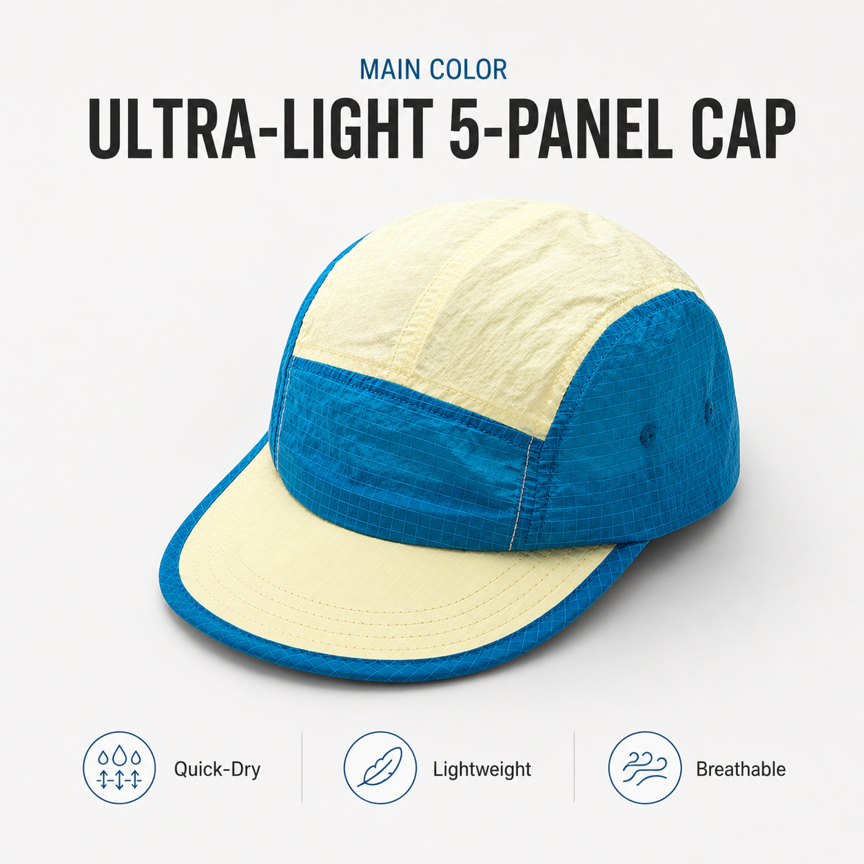 Unisex 5 Panel Camp Cap Ripsto - Corduroy Cap 5 Panel ulasan dan harga
