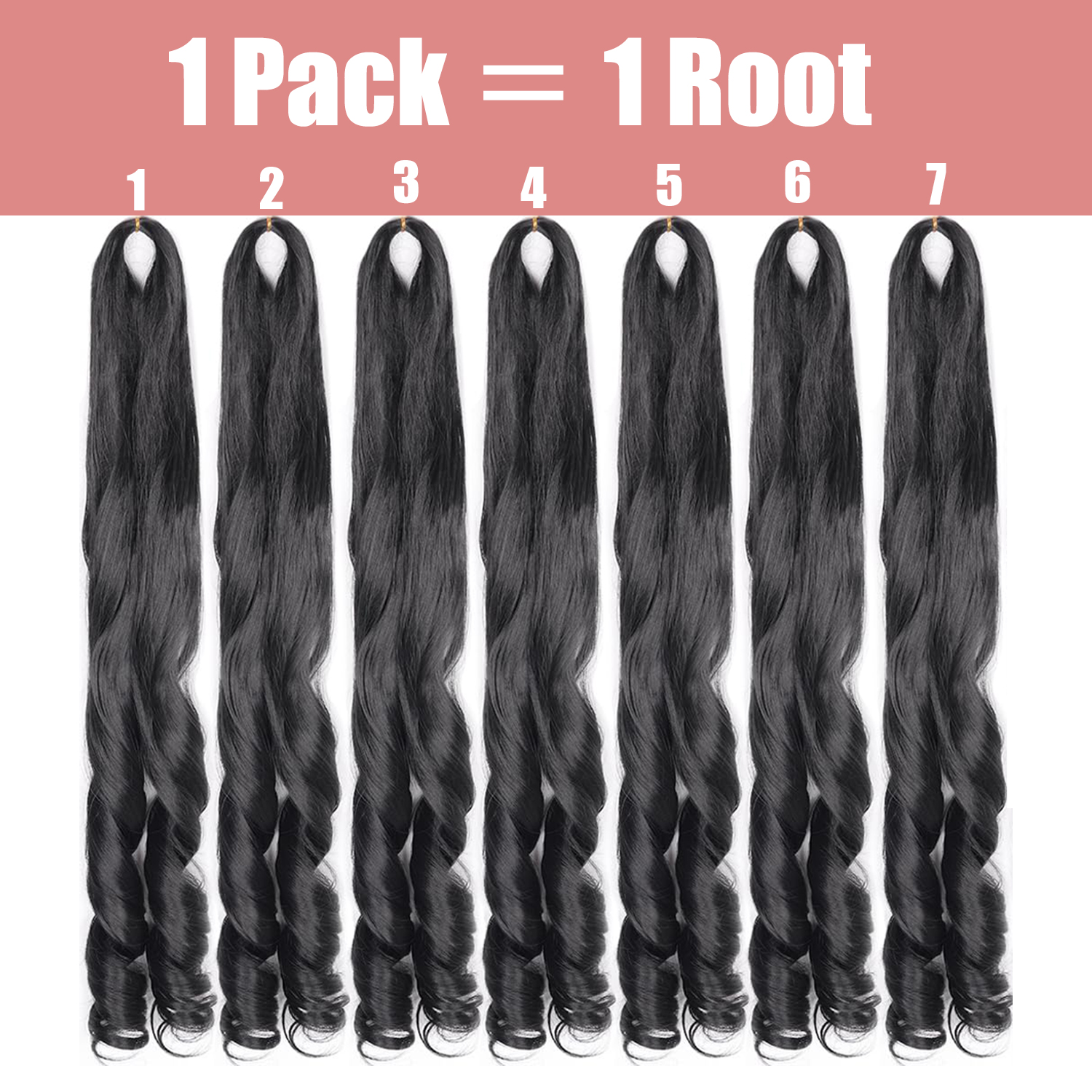 French Curly Braiding Hair 12/ - Beret French Wool ulasan dan harga