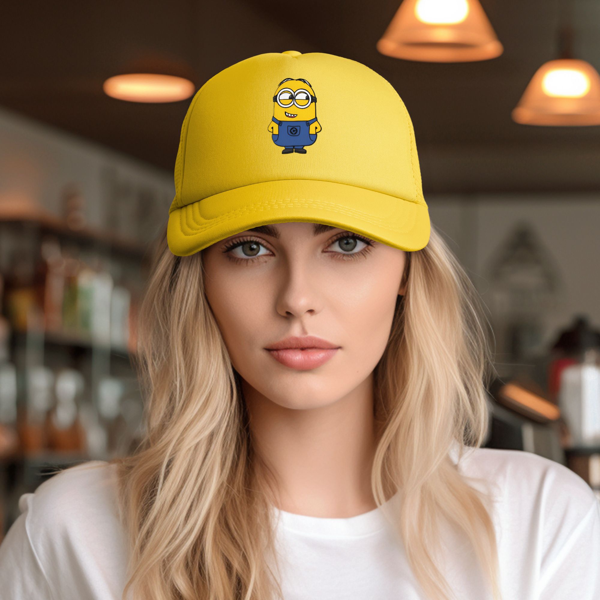 Cooling Breathable Minions Cha - Trucker Cap Mesh ulasan dan harga