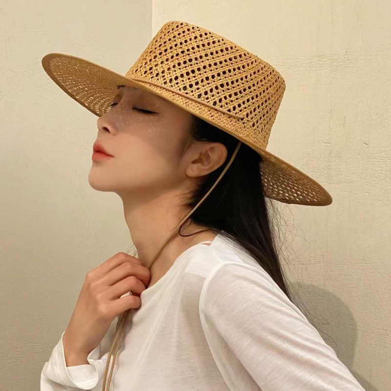 New Hand Woven Hollow Circular - Cowboy Hat Straw ulasan dan harga