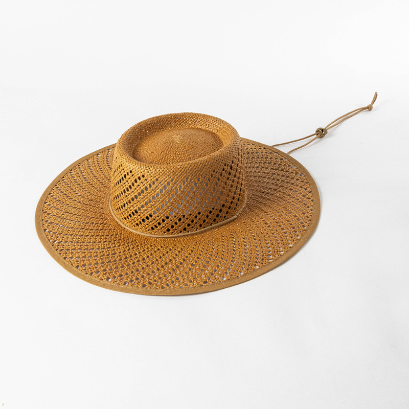 New Hand Woven Hollow Circular - Cowboy Hat Straw ulasan dan harga