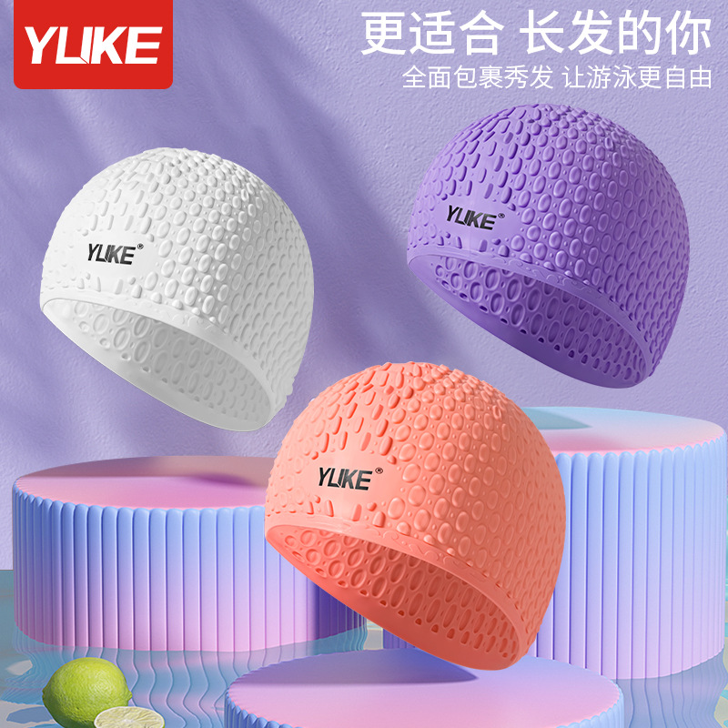 3D Ergonomic Design Ear Pocket - Swim Hat Silicone ulasan dan harga