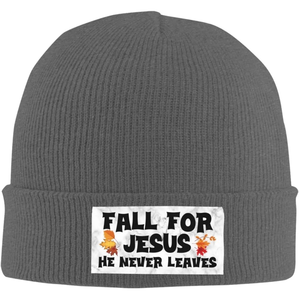 Fall For Jesus He Never Leaves - Beanie Cuffed Knit ulasan dan harga