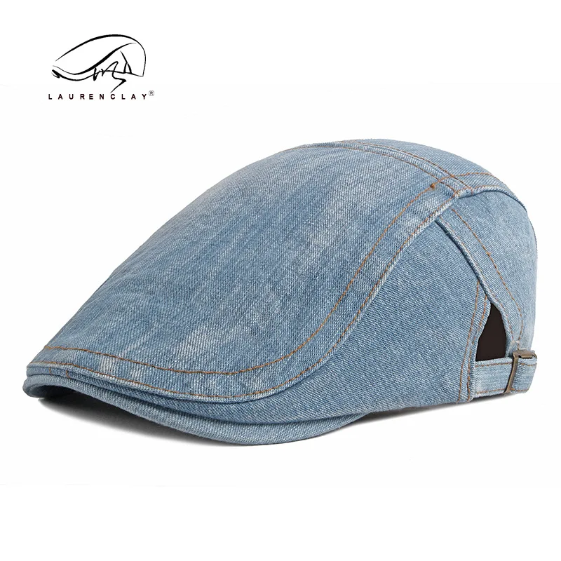 Denim Newsboy Hats Adjustable  - Newsboy Cap Ivy ulasan dan harga