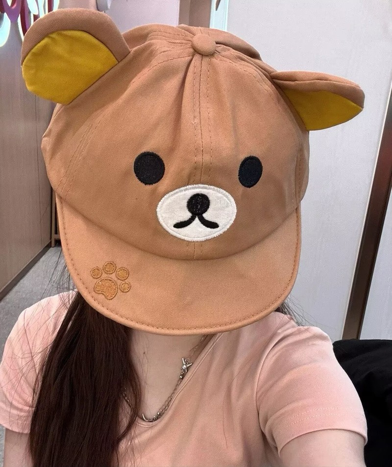 Rilakkuma Bear With Ear Cap Su - Visor Sun Hat ulasan dan harga