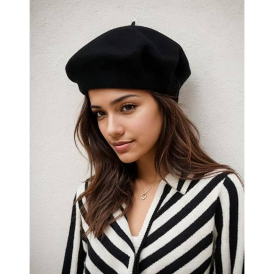 Women's ​​Beret Hats​​ - Frenc - Beret French Wool ulasan dan harga
