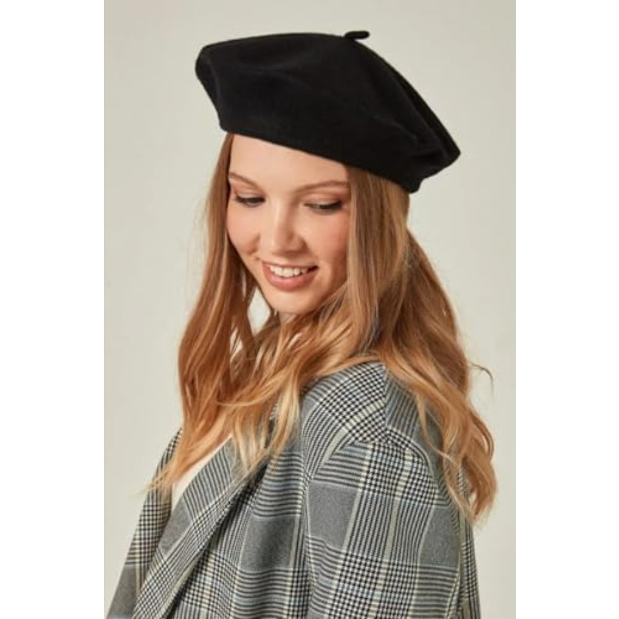 Women's ​​Beret Hats​​ - Frenc - Beret French Wool ulasan dan harga