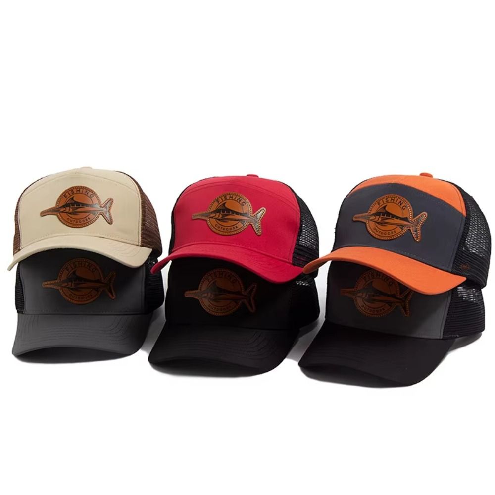 Fashion Shark Pattern Fishing  - Trucker Cap Mesh ulasan dan harga