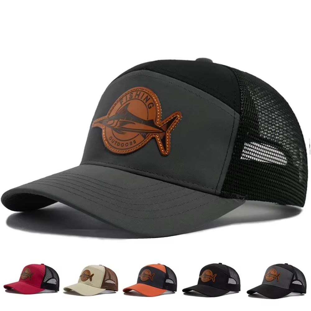 Fashion Shark Pattern Fishing  - Trucker Cap Mesh ulasan dan harga