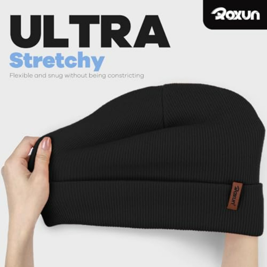 ROXUN Beanie for Men/Women Win - Beanie Cuffed Knit ulasan dan harga