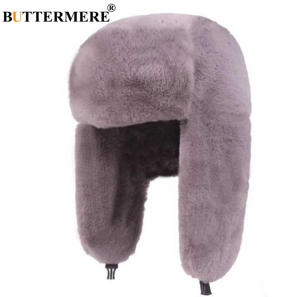 BUTTERMERE Fur Caps Women Bomb - Winter Trapper Hat ulasan dan harga