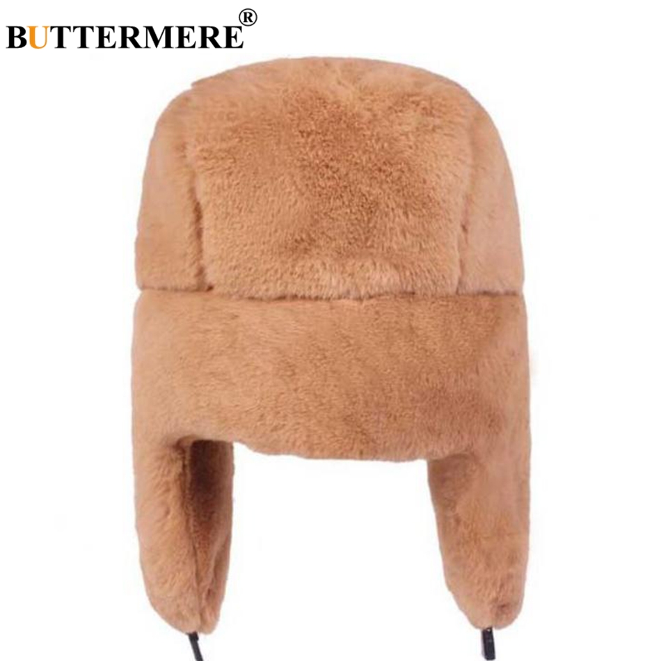 BUTTERMERE Fur Caps Women Bomb - Winter Trapper Hat ulasan dan harga