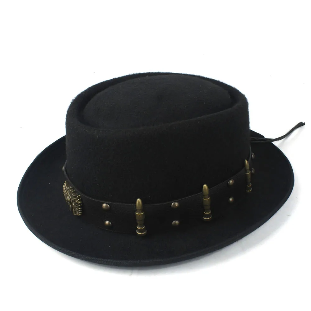 Pork Pie Hat for Men Women wit - Fedora Hat Wool ulasan dan harga