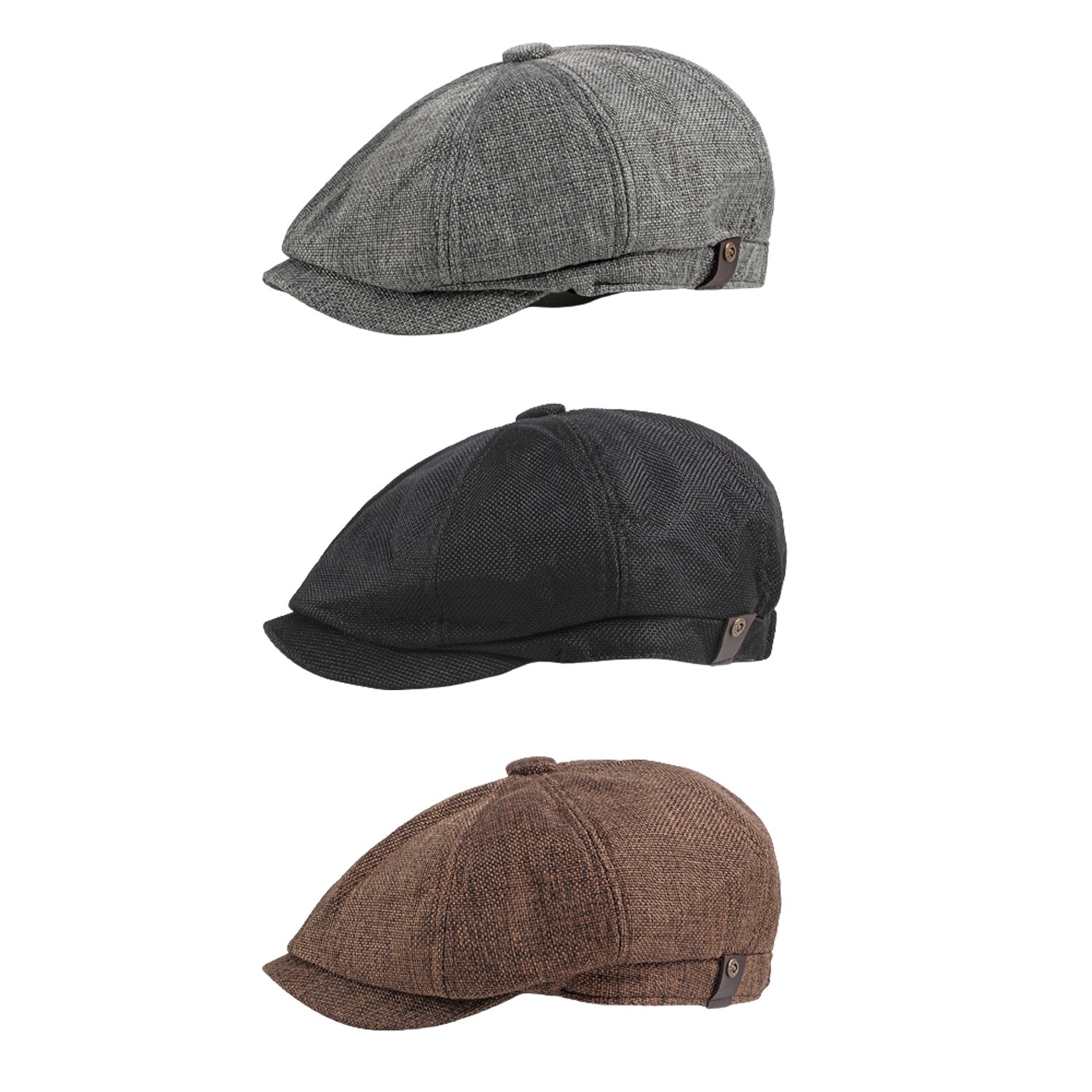 Men Classic 8 Panel Newsboy Ga - Newsboy Cap Ivy ulasan dan harga