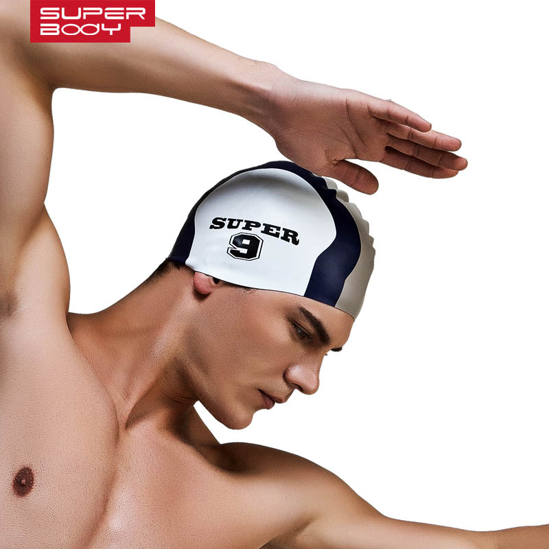 Summer water man swimming caps - Swim Hat Silicone ulasan dan harga