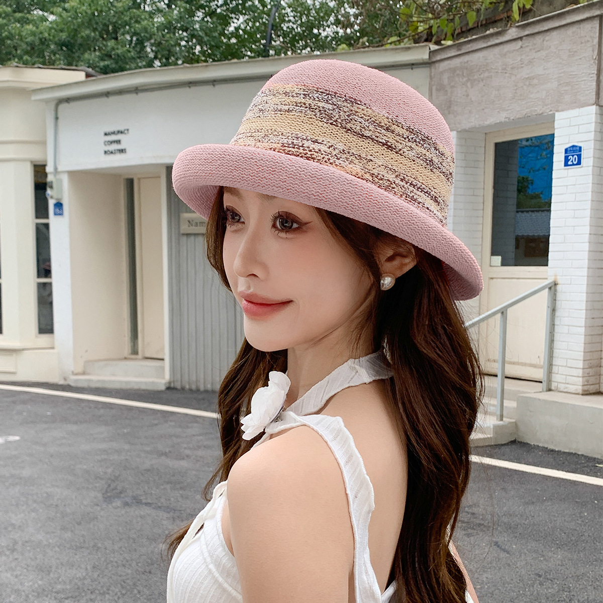 Straw  Fedora Hat  Bowler hat  - Fedora Hat Wool ulasan dan harga