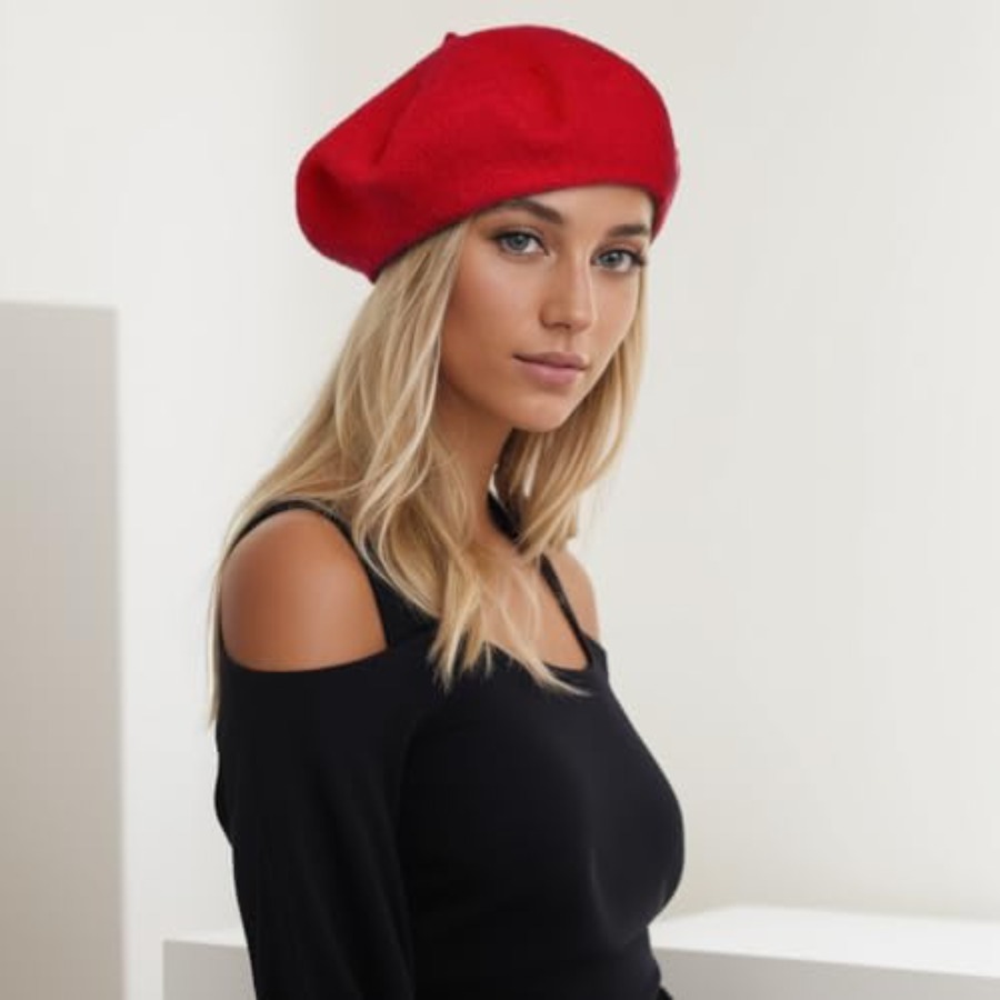 Women's Beret Hats Chic French - Beret French Wool ulasan dan harga