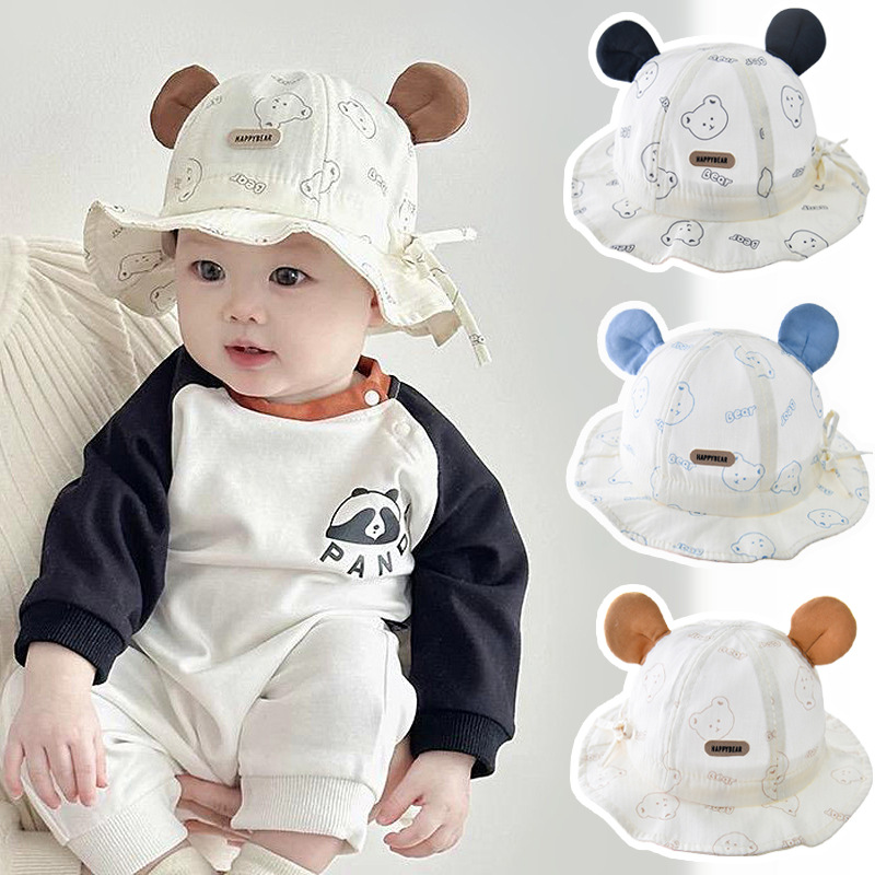 Cartoon Baby Fisherman Hat Cut - Bucket Hat Cotton ulasan dan harga