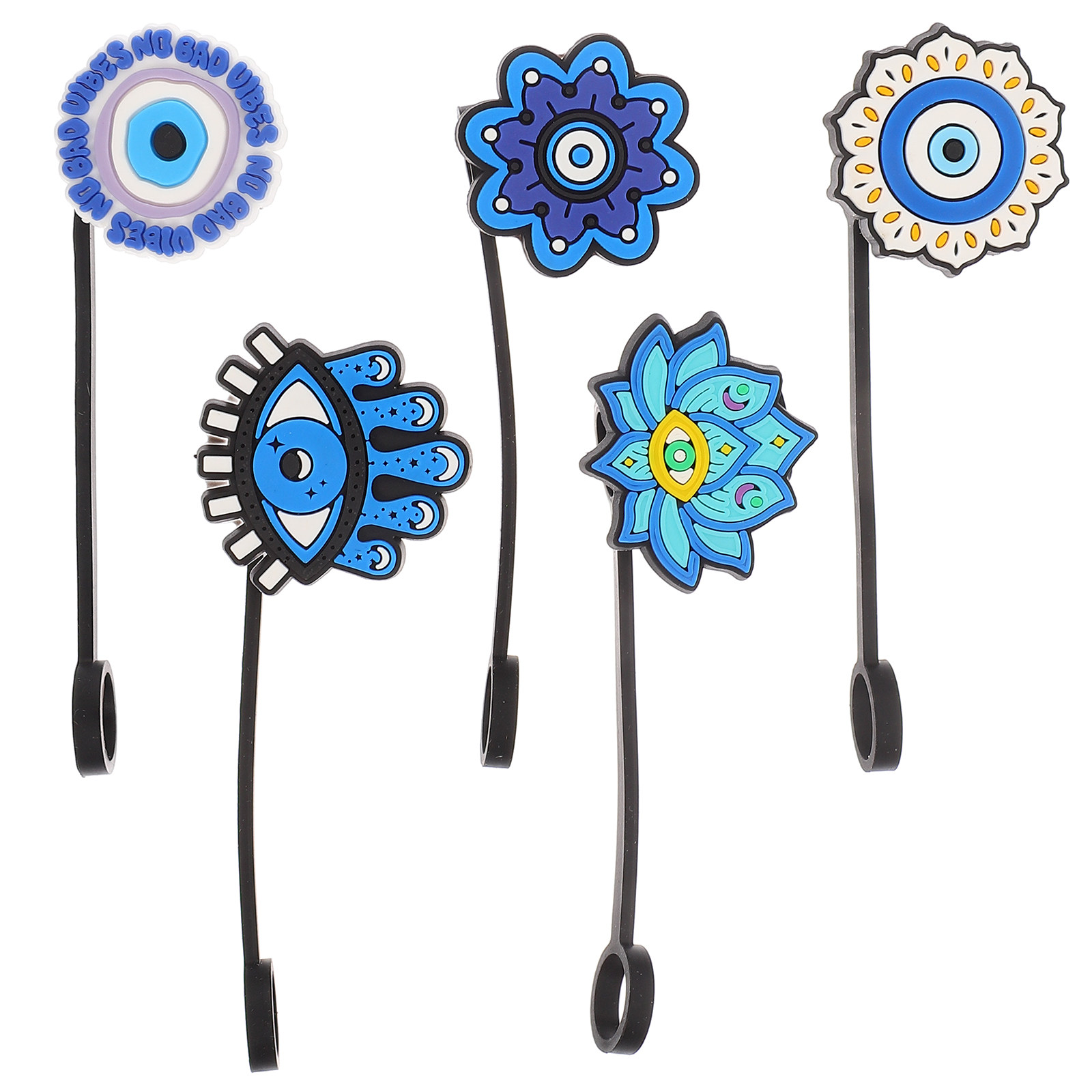 5pcs Silicone Straw Covers Cow - Cowboy Hat Straw ulasan dan harga