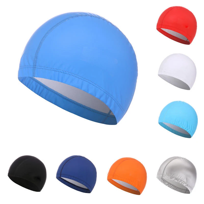 PU Coated Swimming Cap Unisex  - Swim Hat Silicone ulasan dan harga