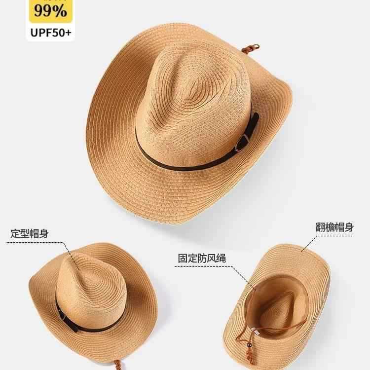 Summer Men Western Shapeable C - Cowboy Hat Straw ulasan dan harga