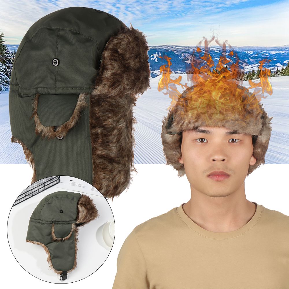 Warm Earflap Trapper Ski Hat W - Winter Trapper Hat ulasan dan harga
