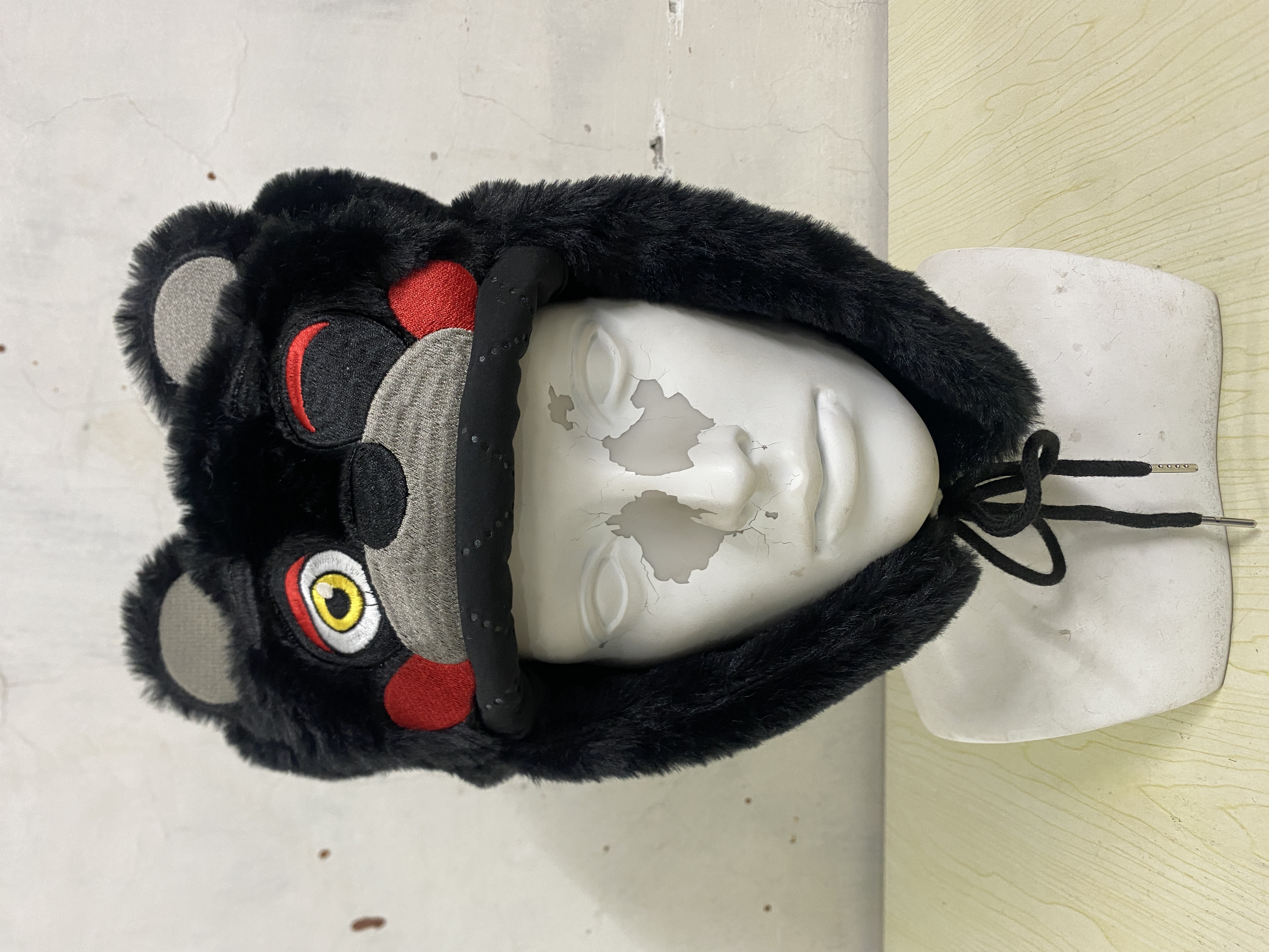 Y2K E-Girl Cute Bear Plush Tra - Winter Trapper Hat ulasan dan harga