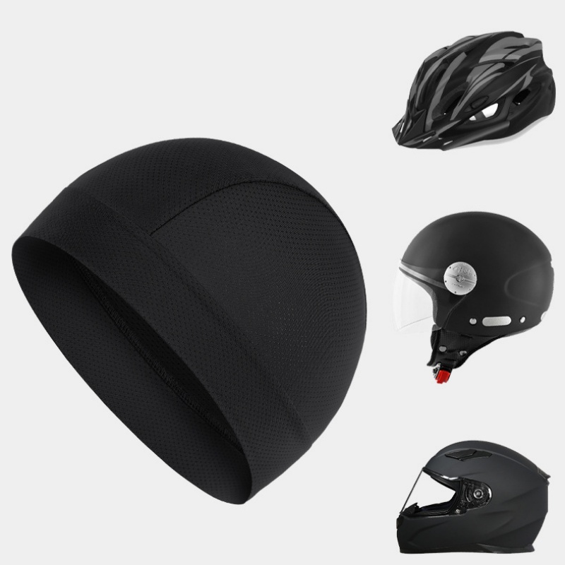 Summer Thin Breathable Mesh Sk - Skull Cap Helmet Liner ulasan dan harga