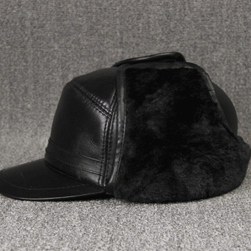 SILOQIN Men's Genuine Leather  - Winter Trapper Hat ulasan dan harga