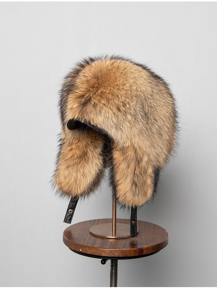 100% Real Fox Fur Hats Women's - Trapper Hat Ear Flap ulasan dan harga