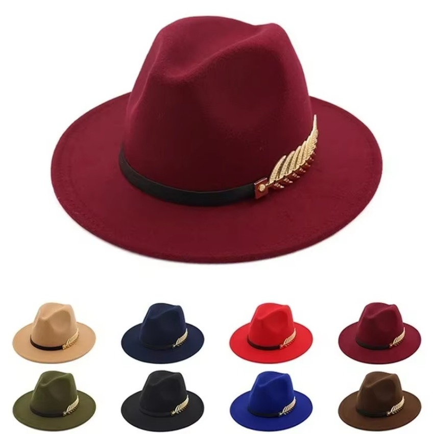 1 Pcs New Fashion Unisex Men W - Fedora Hat Wool ulasan dan harga