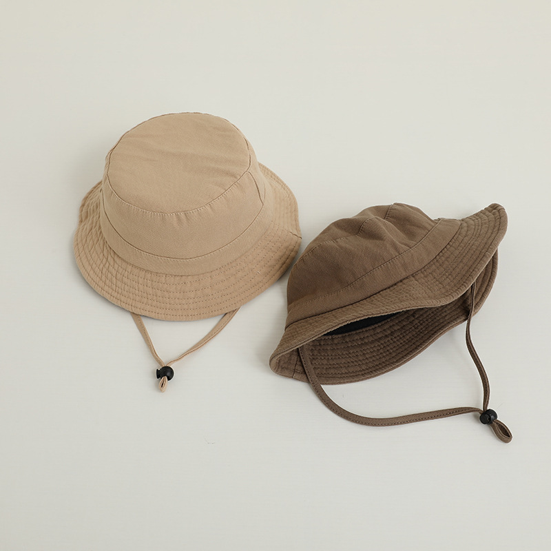 Solid Color Kids Bucket Hat Fa - Bucket Hat Cotton ulasan dan harga
